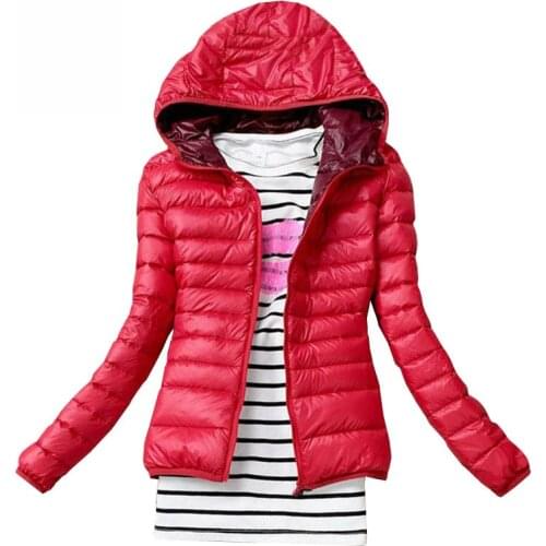 2020 Autumn Winter Women Basic Jacket Coat Female Slim Hooded Brand Cotton Coats Casual Black Jackets 5 colors Plus Size XXXL