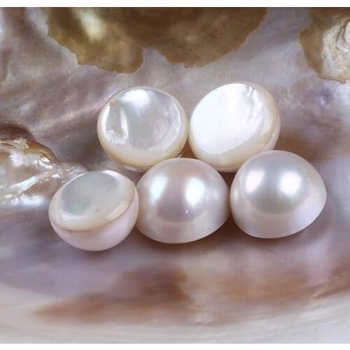 27-28mm white big size mabe pearls loose bead