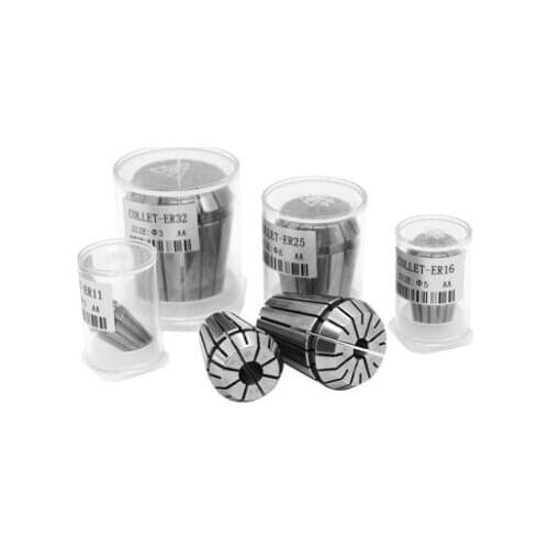 Free shipping, 2 pcs/lot, ER8 1/8' + ER 4mm collets on spindle motor, 3.175mm +4mm collets clamping for CNC, precision 0.008mm