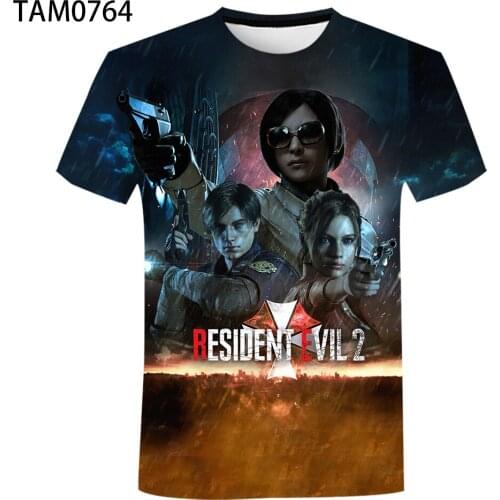 Biochemical Crisis 2021 Summer Cool 3D Printing Mens And Womens American Leisure Short Sleeve Brand Cotton Top Childrens Crea