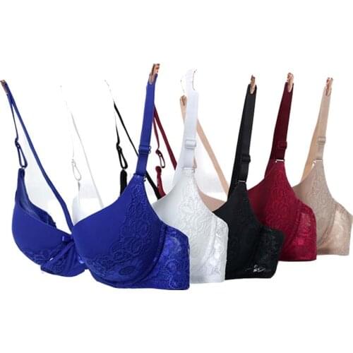 Fashion Thin Cup super push up Bra Comfortable Teenage Underwear sexy bra Undergarment Young Girl gahter breast cotton small bra