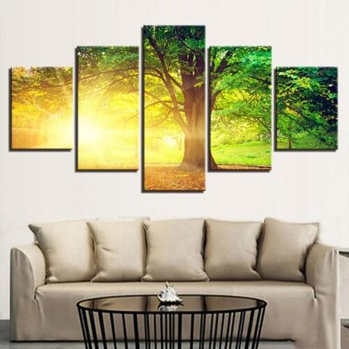 Diy 5D diamond painting 5pcs/set Diamond Embroidery Sunrise Forest Landscape Cross Stitch Full Mosaic Hobbies And CraftsZP-2621