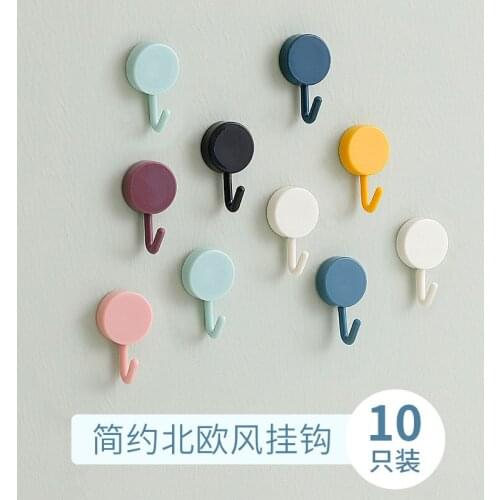 Home Nordic Cute Non Perforated Seamless Wall Decoration Dormitory Strong Load Bearing Hook