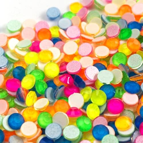 High Quality Fluorescent Cтразы Luminous Mix SS6-SS20 Non Hotfix Neon Rhinestone Noctilucent Electric Nail Art Decorations