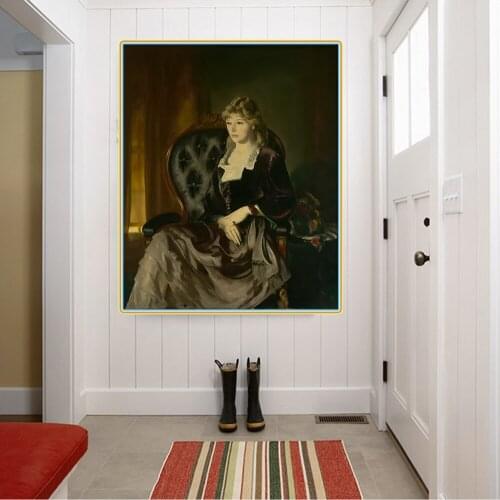 Citon George Bellows《Katherine Rosen》Canvas Art Oil Print Painting Artwork Poster Picture Modern Wall Decor Home Decoration