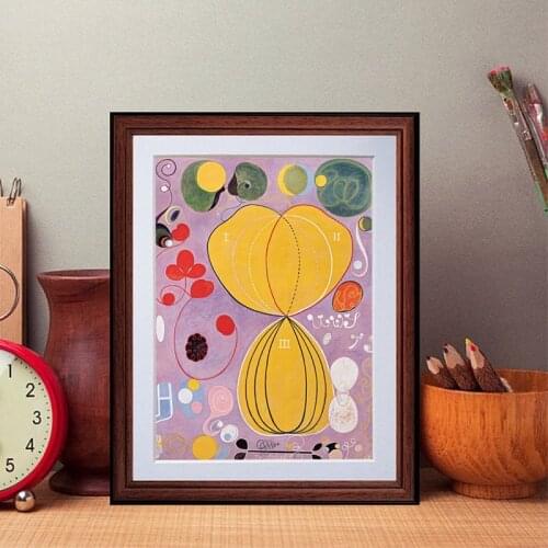 Hilma klint Art Print The Ten Largest No. 7 , Adulthood1907 Hilma af klint Poster Wall Art Canvas Paining Decor Birthday Gift