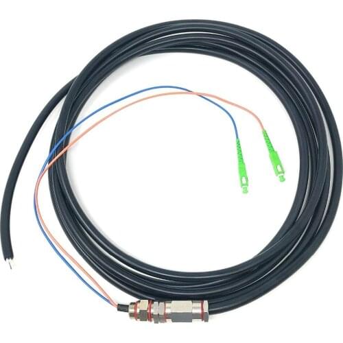 Jyttek SC/APC (2 Strand) Singlemode (9/125) Fiber Optic Waterproof Armored Splice Pigtail