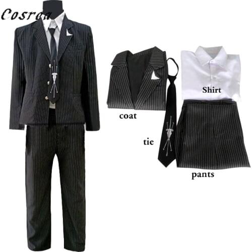 Game Super Dangan Ronpa 2 Costume Mens Fuyuhiko Kuzuryuu Cosplay Uniform Danganronpa Coat Shirt Pants Suits Halloween Outfit