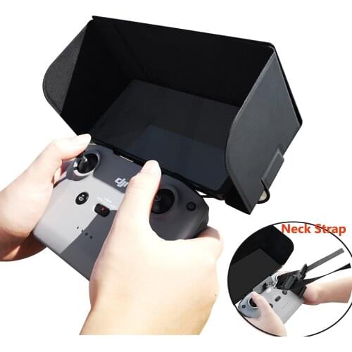 Magnetic Mobile Phone Hood for Mavic Air 2 Remote Control Foldable Leather Sunhood Sunshade Light Block for Mavic Air2 Accessory