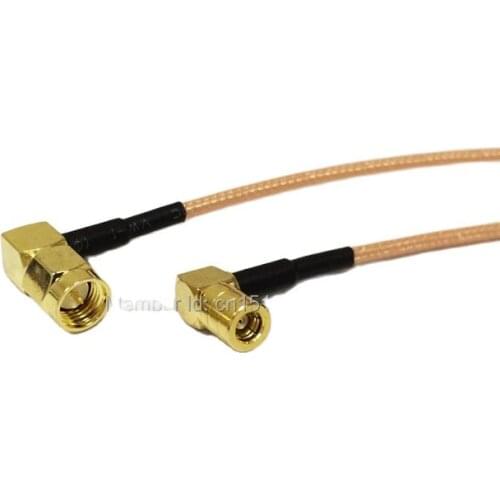 Modem Connexion Cable SMA Male Plug Right Angle To SMB Female Jack Right Angle Connector RG316 Cable 15CM 6inch Adapter