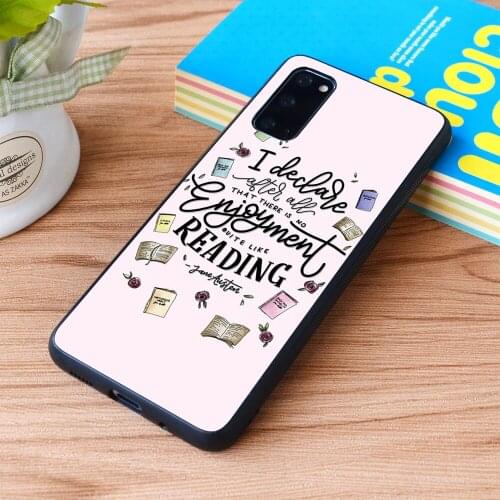 For Samsung Galaxy No Enjoyment Like Reading Soft TPU border Samsung Galaxy Case