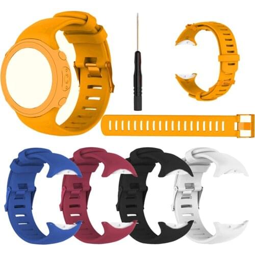 Soft Silicone Watch Strap for Suunto D6 Dive/ D6i Smart Watch Spare Parts Wrist Strap Watchband Replacement