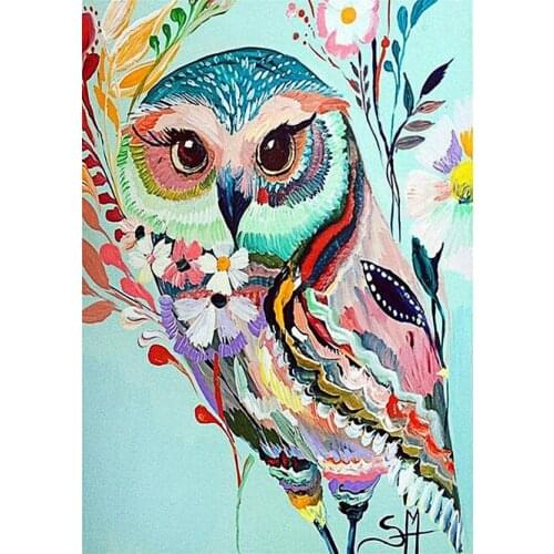 Diy Full Drill Diamond Painting Kit Eagle Paint With Diamond Embroidery 5d Owl Rhinestones Wall Art Décor