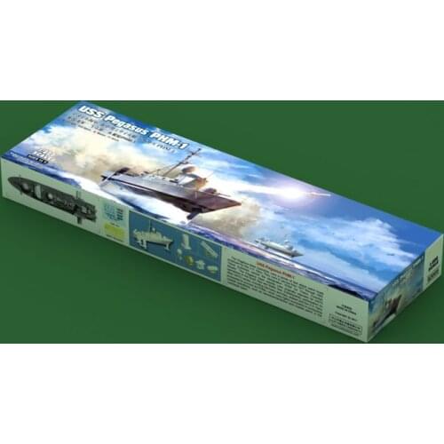 Hobby Boss 82005 1/200 USS Pegasus PHM-1 Hydrofoil Craft Boat Model Kit Plastic TH06410-SMT6