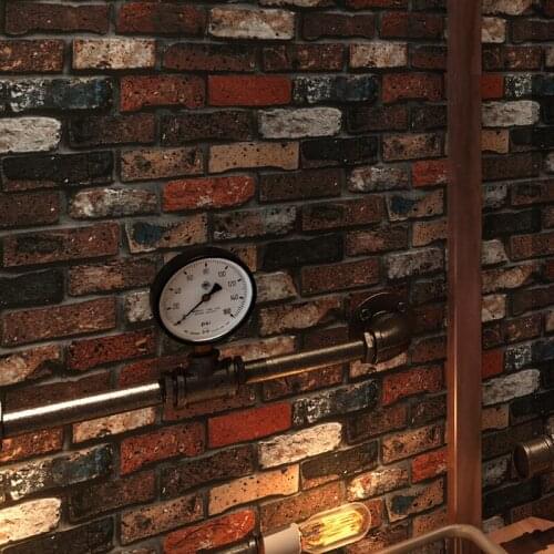 Beibehang New Retro imitation brick wallpaper red brick PVC wallpaper restaurant cafe antique brick wallpaper papel de parede
