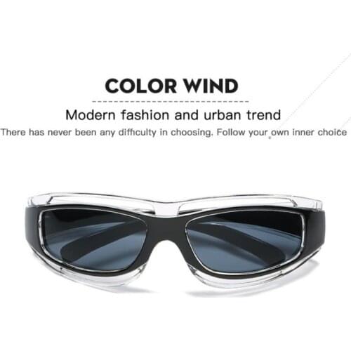 New Fashion Sunglasses Polarized Fishing Glasses Unisex Full Frame Riding Glasses Double Frame Retro Streetwear Vintage Glasses