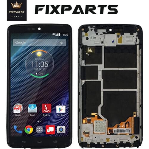 Original LCD For Motorola Moto Droid Turbo LCD XT1254 Display Touch Screen Digitizer Assembly Replace For Moto Maxx LCD XT1225