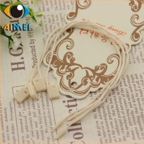 Spot General Clothing Cotton Thread Hanging Tablets A Single High - Quality Tag Rope Plastic Lanyard
