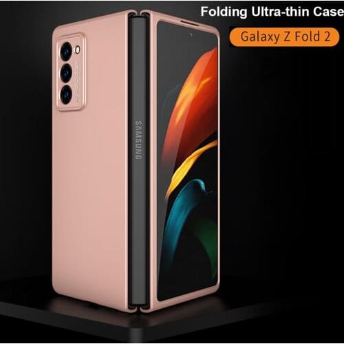 Season Folding Ultra-Thin Phone Case For Samsung Galaxy Z Fold 2 Shell Solid Color Business GKK Anti-Knock PC Protective Cover