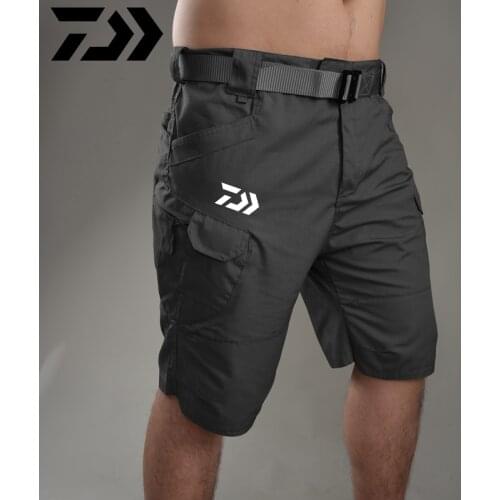 Daiwa Fishing Pants Mens Urban Military Cargo Shorts Cotton Outdoor Camo Short Pants Fishing Clothes