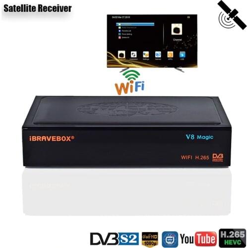 HD Digital H.265 Satellite TV Receiver Support IPTV M3U Satellite Receiver DDR2 2GB Receptor Spain/Germany/Italy Scart TV BOX