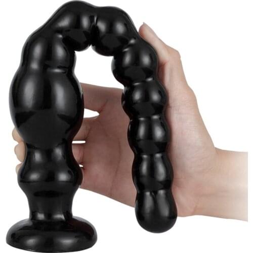 Super Long Anal Dilator Anal Plug Powerful Suction Cup Dildo Anal Beads Dilator Sex Toys for Man Woman Gay