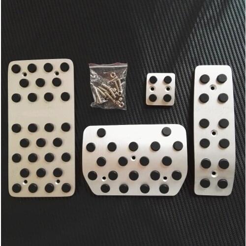 TTCR-II Accessories For Touareg 2004-2015 AT Auto Brake Fuel Accelerator Pedal Sticker Styling Cover Plate Pad