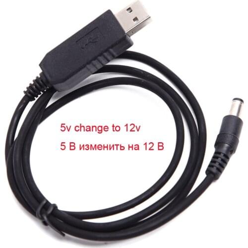 1m USB Power Boost Line DC 5V to 12V Step Up Module Converter Adapter Cable 2.1 x 5.5 mm Plug For Router Speakers Power Bank