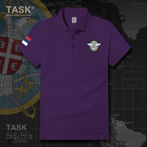 Air Force Serbia Serbian Serbs SRB casual jerseys polo shirt mens cotton casual Solid Shirts Modish High Quality Polos clothes