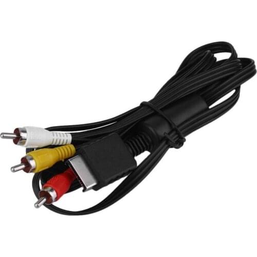 1.8M Length Replacement for PlayStation PS3 PS2 PS1 AV Audio Video Cable Cord Console System for High-Performance Video