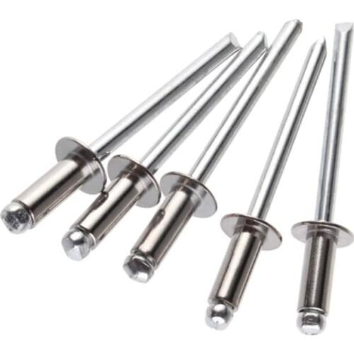 100pcs M5 Stainless steel Blind Rivets Decorate rivet Fold Type size