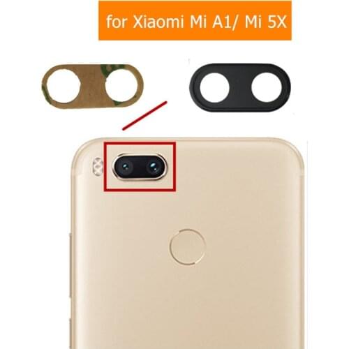 2pcs Back Camera Glass Lens for Xiaomi Mi A1/ Mi 5X Main Big Rear Camera Glass Lens with Glue Replacement Repair Spare Parts
