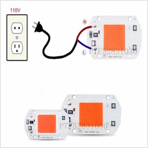 20W 30W 50W full spectrum 380-840nm LED Floodlight COB Chip 110V 220V Input Integrated Smart IC Driver
