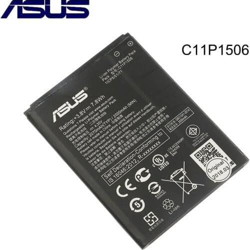 Original ASUS High Capacity C11P1506 Battery For ASUS Live G500TG ZC500TG Z00VD ZenFone Go 5.5 inch 2070mAh