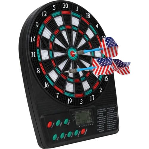 Automatic Electronic Dartboard Darts Game Set LCD Display Scoring Dart Plate Scoring Board Party Bar Home Entertainment Games