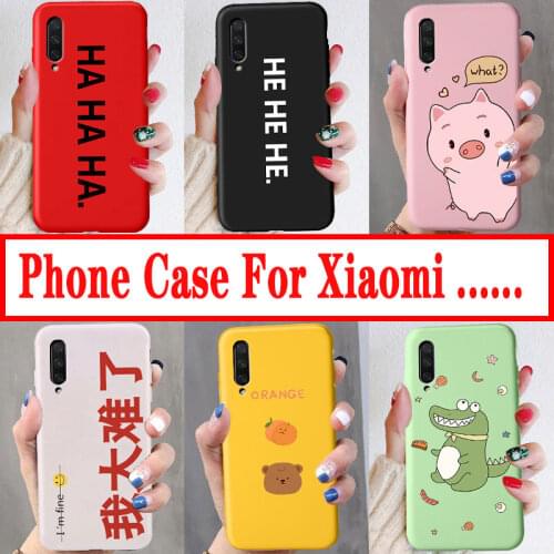 Phone Case For Xiaomi Mi note 3 mix 2s A3 lite Cartoon Cute Pattern Case For xiaomi mi a3 lite 9se Soft Silicon Back Cover Lucky