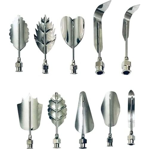 Stainless Steel Flowers Leaves 3D Jelly-Art-Tools Pudding-Nozzle Cake Needles Ge