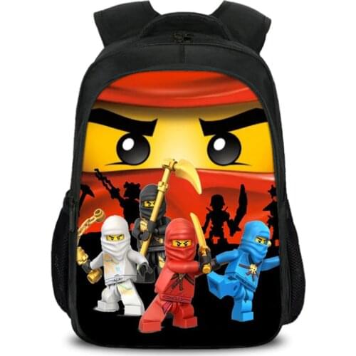 16 Inch ninja 3D Children School Bags Orthopedic Backpack Kids School Boys Girls Mochila Catoon Bag