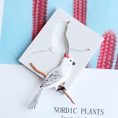 DIY branch on the bird mold fondant chocolate dried Pez mold soft ceramic resin mold home decoration appliances
