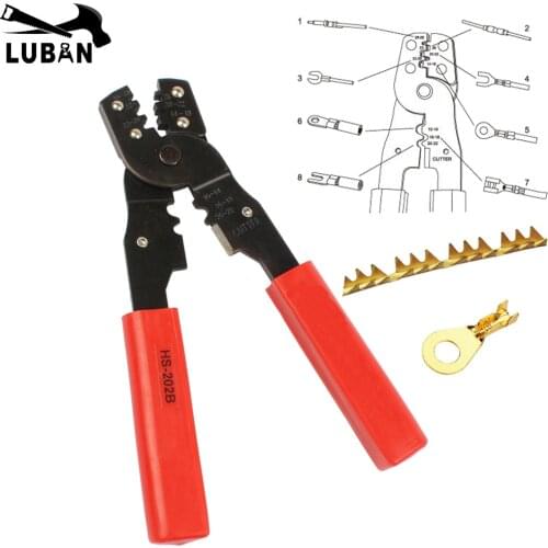 HS-202B Multi-functional Crimping Pliers Japanese Style Crimping Pliers Terminals Crimping Tools Multi Functional Tool