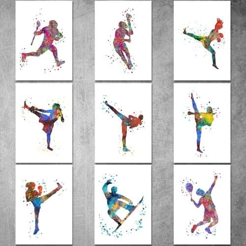 Canvas Painting Lady Muay Thai Boxing Posters and Prints Wall Art Picture for Living Room Decor No Frame