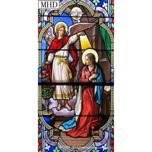 MHD 5d diy diamond painting religious angel picture new arrival cross stitch 3D diamond embroidery sewing artwork 50x100cm