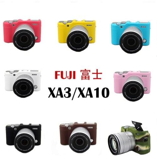 Soft Silicone Rubber Camera Video Case Bag Silicone Case for Fuji Fujifilm XA3 XA-3 XA10 XA-10 Skin Camera Protect bag