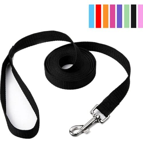 Nylon Dog Leash for Small Dogs and Cats 1.5*120cm Colorful Pet Puppy Kitten Collar Lead Strap Belt for Running Training Walking