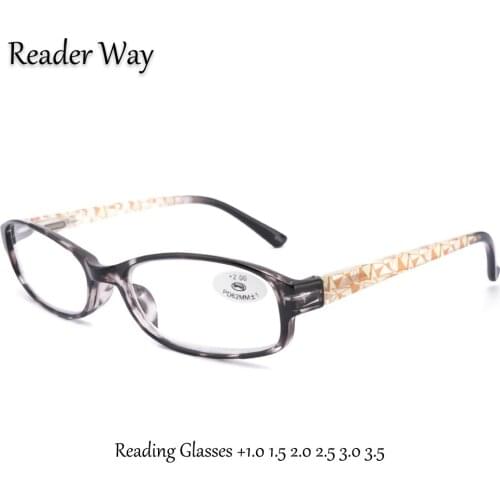 Fashion Men Women Reading Glasses +1.0 1.5 2.0 2.5 3.0 3.5 Reader Eyewear Small Frame Light Weight Presbyopic Eyeglasses Unisex