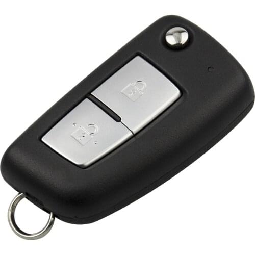 Okeytech 2 Button 433Mhz Remote Car Key For Nissan Qashqai Sunny NV200 With Uncut Blade FSK PCF7946 Chip Auto Flip Folding Key