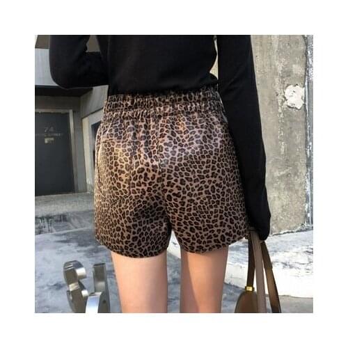 Autumn 2022 and Winter New Sheep Leather Leopard Skirt J22