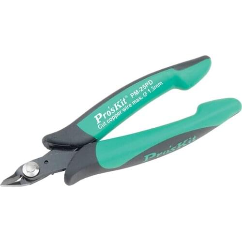 ProsKit PM-25PD Double Color Bulletproof Jump Fine Knife Diagonal Cutting Pliers Electrical Wire Cable Cutters Cutting Side Sni