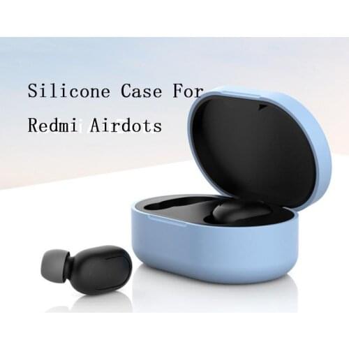 Anti-fall Silicone Headset Protective Cover Case For Xiaomi Redmi Airdots TWS Earphone Headset Protective Headphone Cover Shell