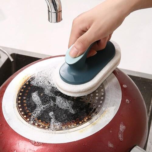 Strong Decontamination Kitchen Cleaning Brush Magic Sponge Tiles Brush Strong Decontamination Bath Brush Kitchen Clean Tools